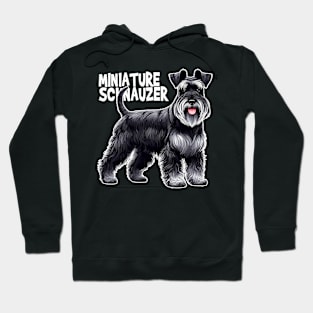 Chic Schnauzer Charms Stylish Statement Tee for Doggy Devotees Hoodie